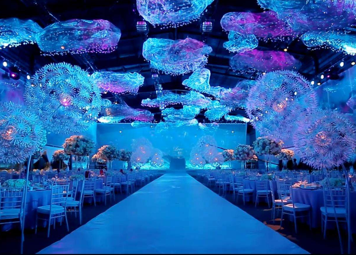全息宴会厅浸式投影，全息创意婚礼，全息3D婚宴